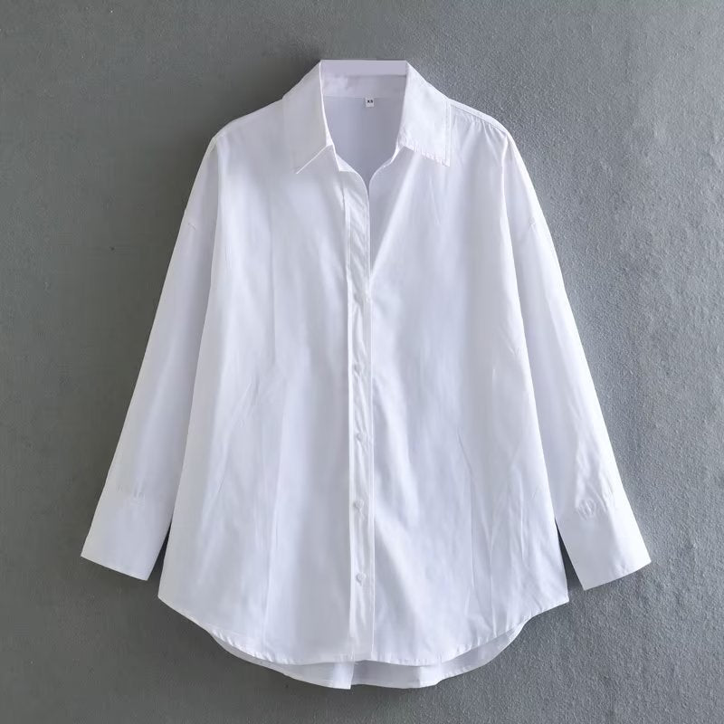 Edith-Josephine | Women's Oversized Dropped-Shoulder Shirt Blouse