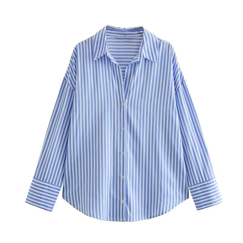 Edith-Josephine | Women's Oversized Dropped-Shoulder Shirt Blouse