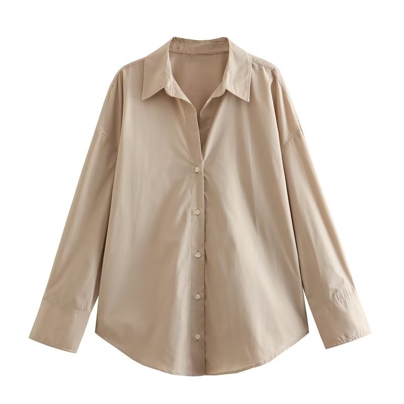 Edith-Josephine | Women's Oversized Dropped-Shoulder Shirt Blouse