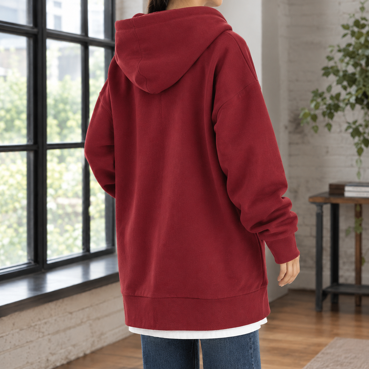 Nadine | Women's Oversized Full-Zip Hoodie