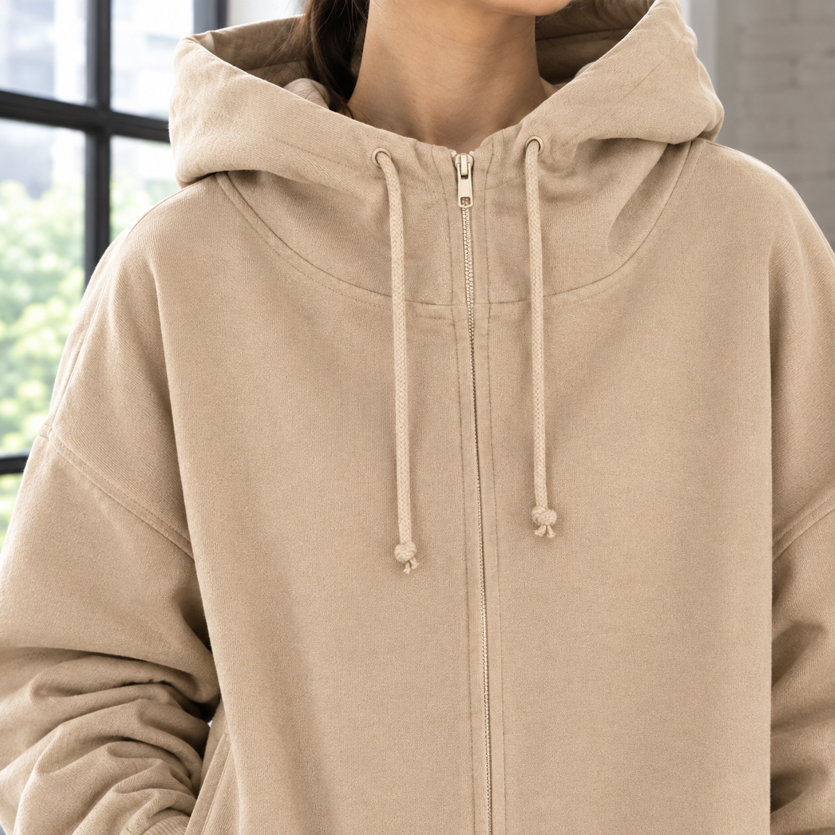 Nadine | Women's Oversized Full-Zip Hoodie