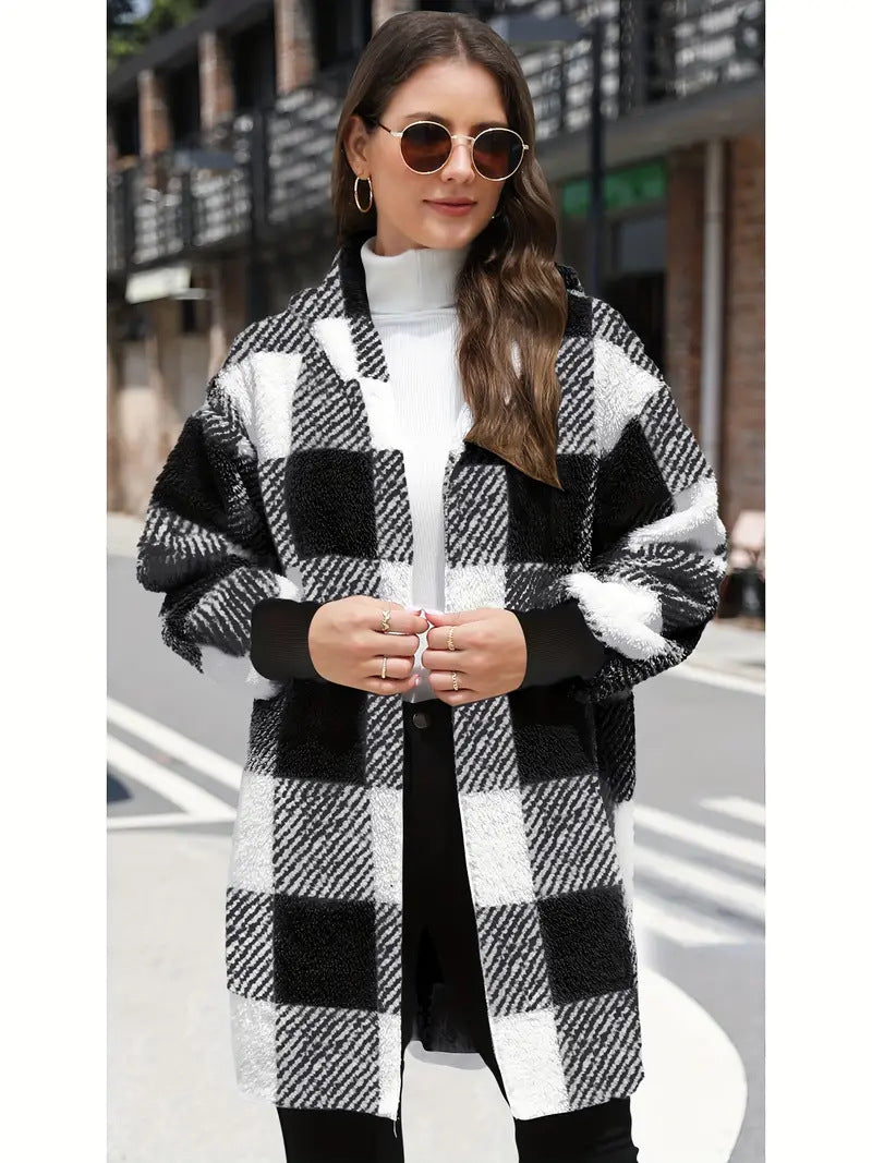 Eleanor-Leonora | Women's Oversized Hooded Teddy Coat