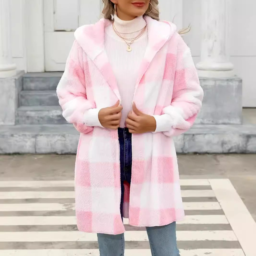 Eleanor-Leonora | Women's Oversized Hooded Teddy Coat
