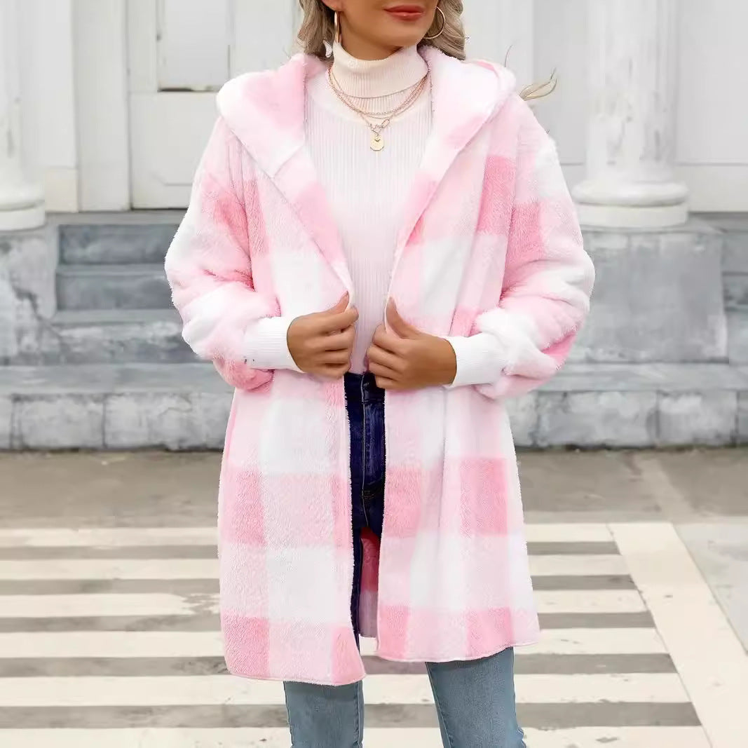Eleanor-Leonora | Women's Oversized Hooded Teddy Coat