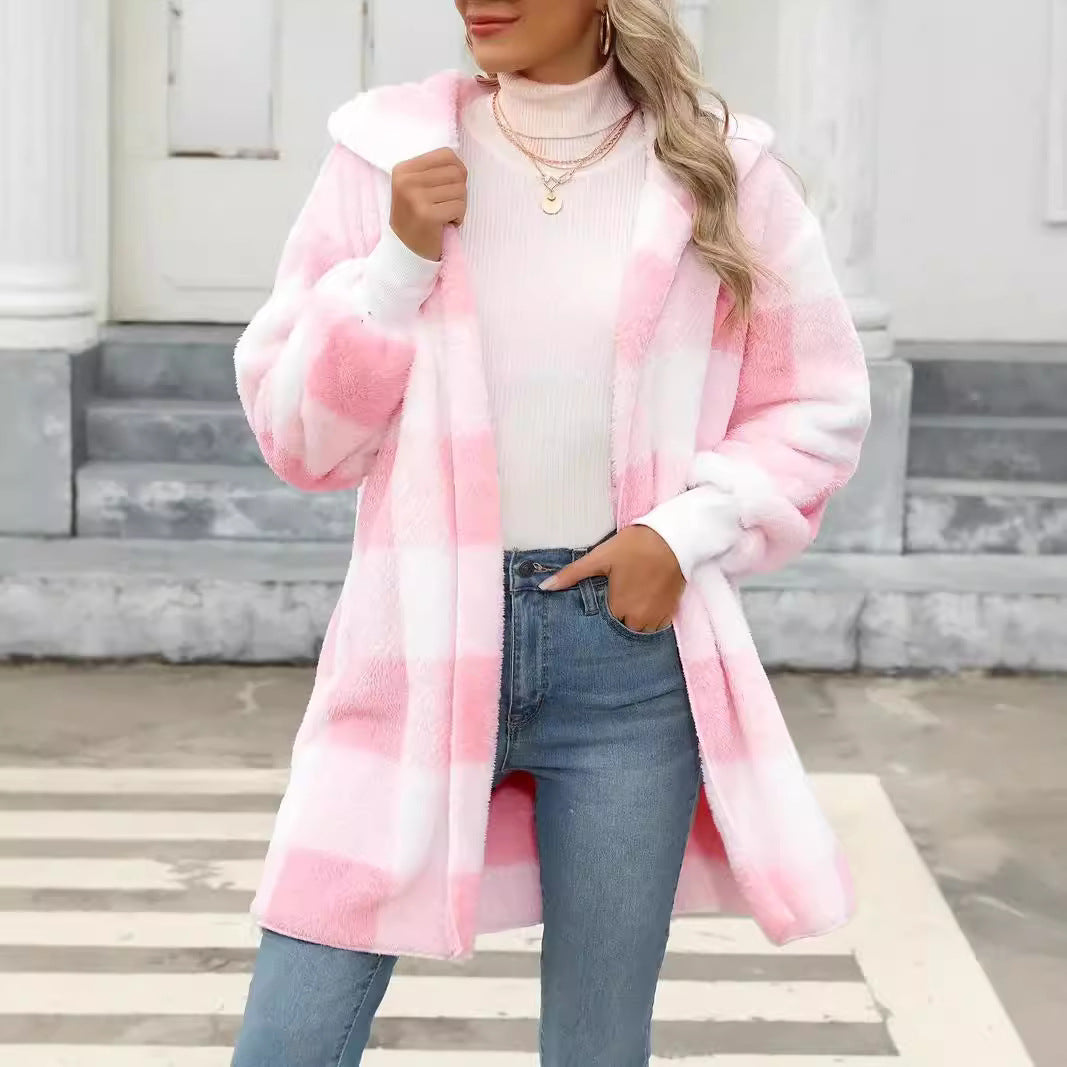 Eleanor-Leonora | Women's Oversized Hooded Teddy Coat