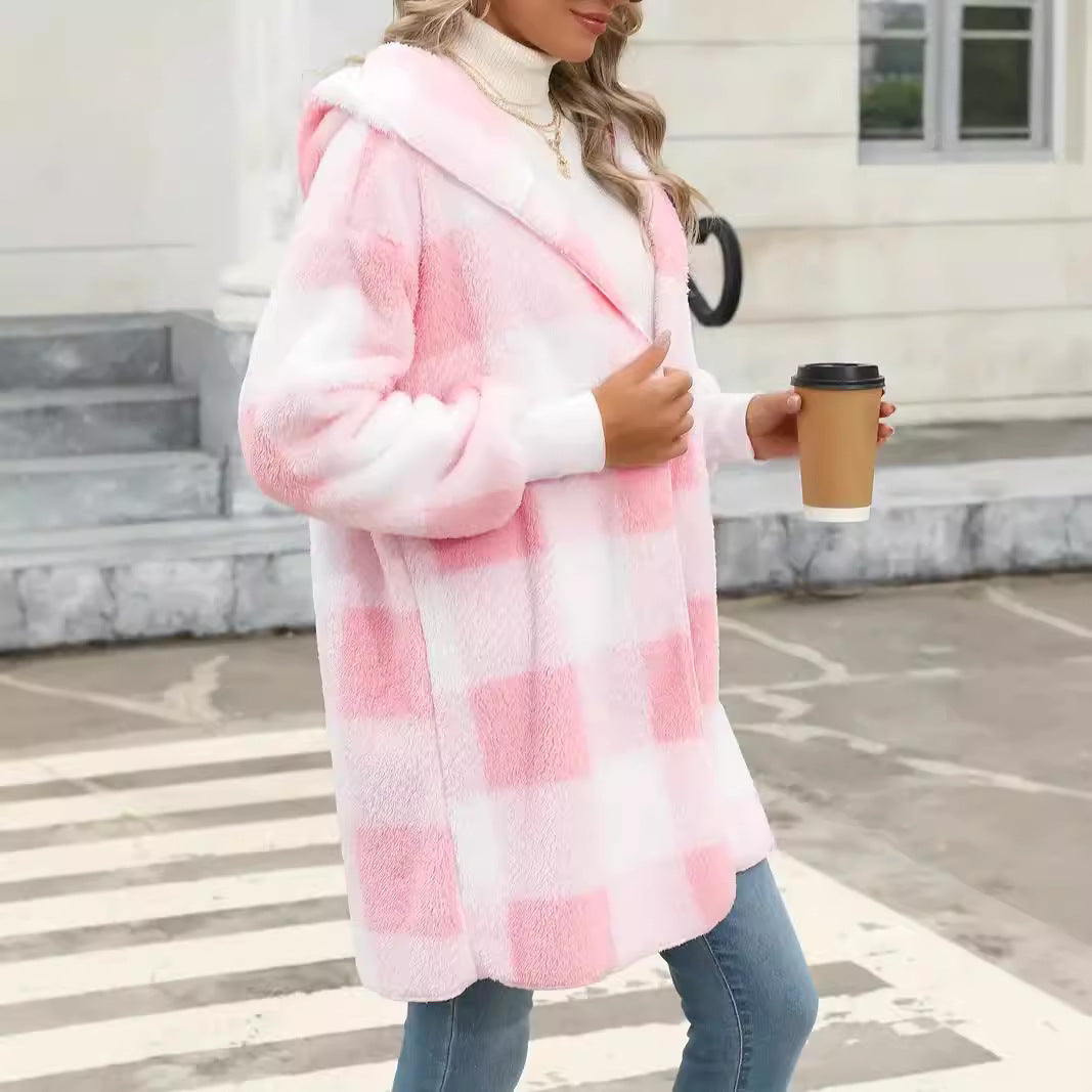Eleanor-Leonora | Women's Oversized Hooded Teddy Coat