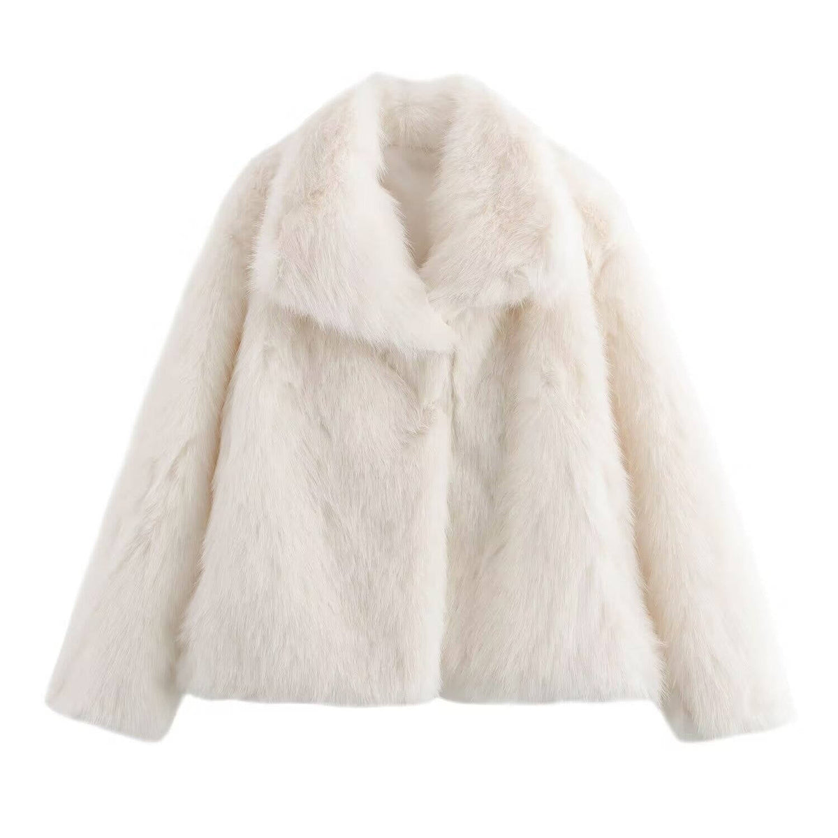 Rosemary-Nella | Women's Oversized Shaggy Cropped Jacket