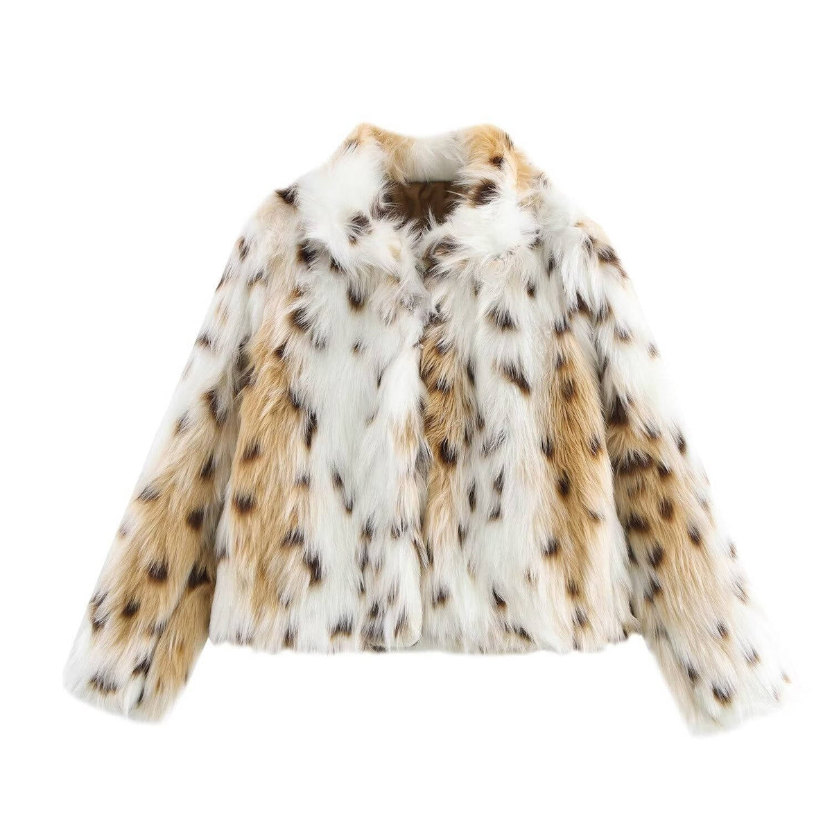 Rosemary-Nella | Women's Oversized Shaggy Cropped Jacket