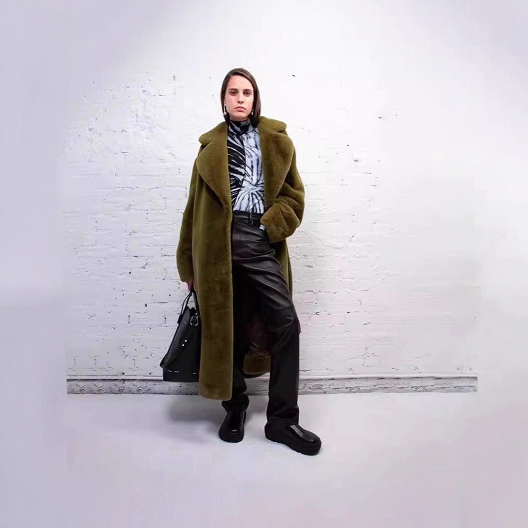 Matilda | Women's Oversized Teddy Coat with Shawl Collar