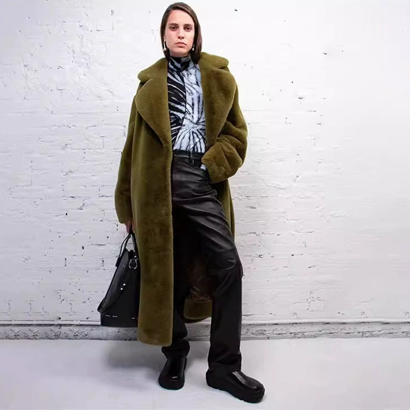 Matilda | Women's Oversized Teddy Coat with Shawl Collar