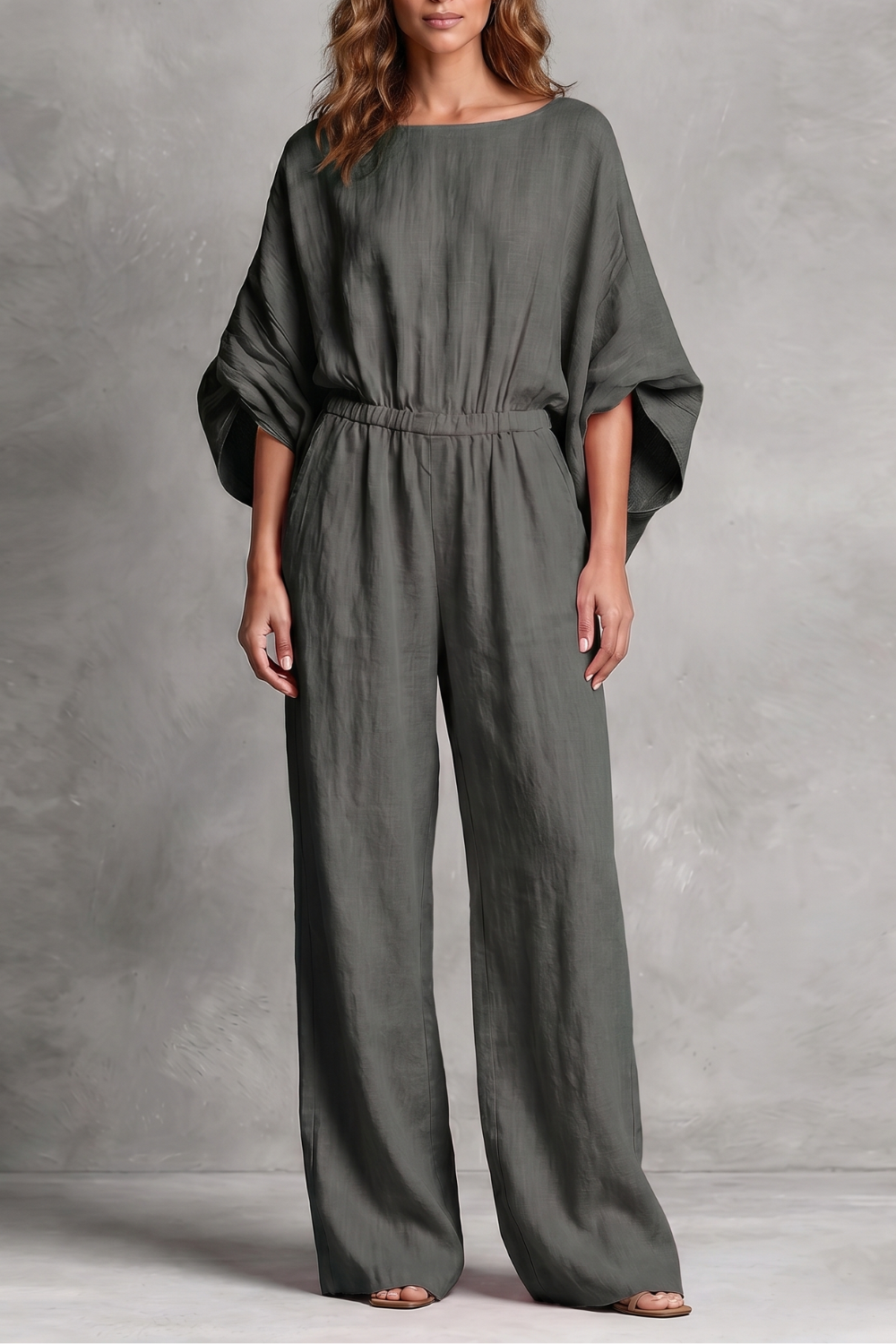 Ivy-Viola | Women's Oversized Wide-Leg Jumpsuit