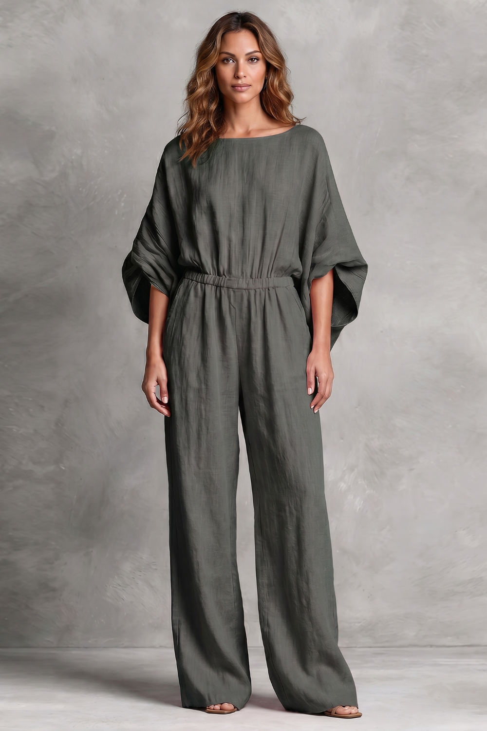 Ivy-Viola | Women's Oversized Wide-Leg Jumpsuit