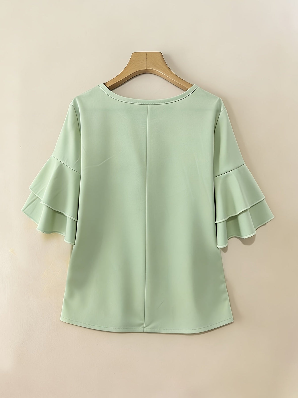 Olive | Women's Pleated Chiffon Tunic Blouse