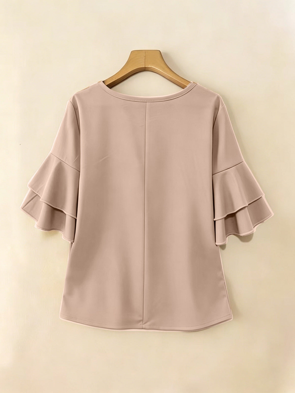 Olive | Women's Pleated Chiffon Tunic Blouse