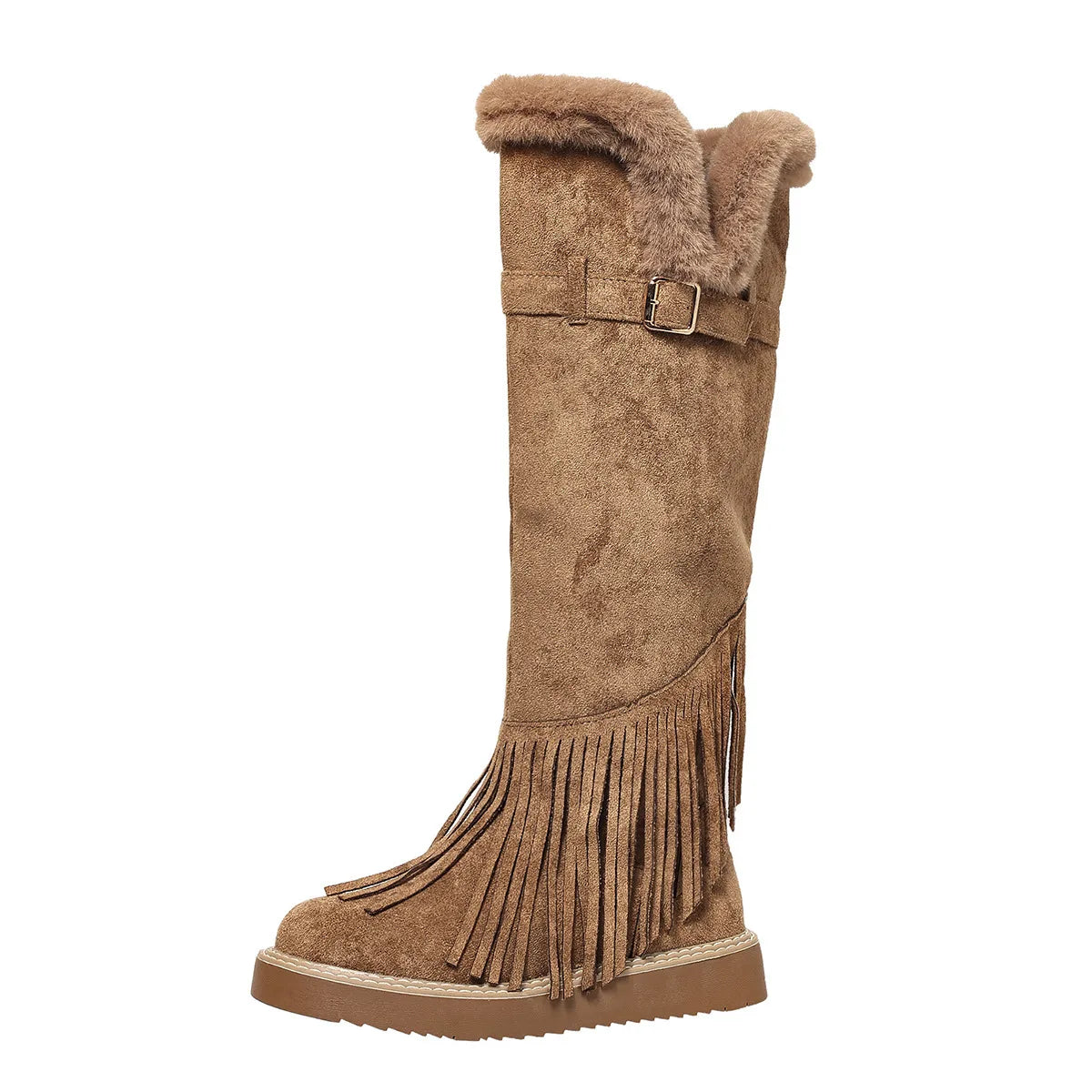 Cordelia-Clara | Women's Plush Knee-High Winter Boots