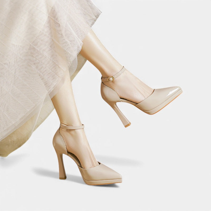 Patricia-Violet | Women's Pointed-Toe Ankle-Strap Heels