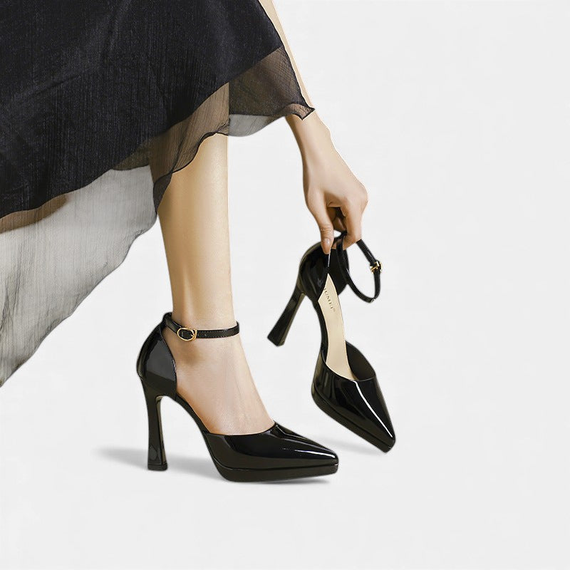 Patricia-Violet | Women's Pointed-Toe Ankle-Strap Heels