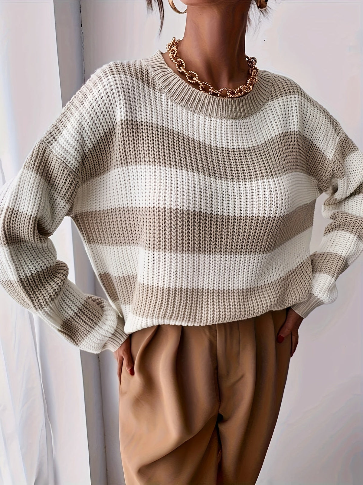 Esther | Women's Relaxed Striped Sweater