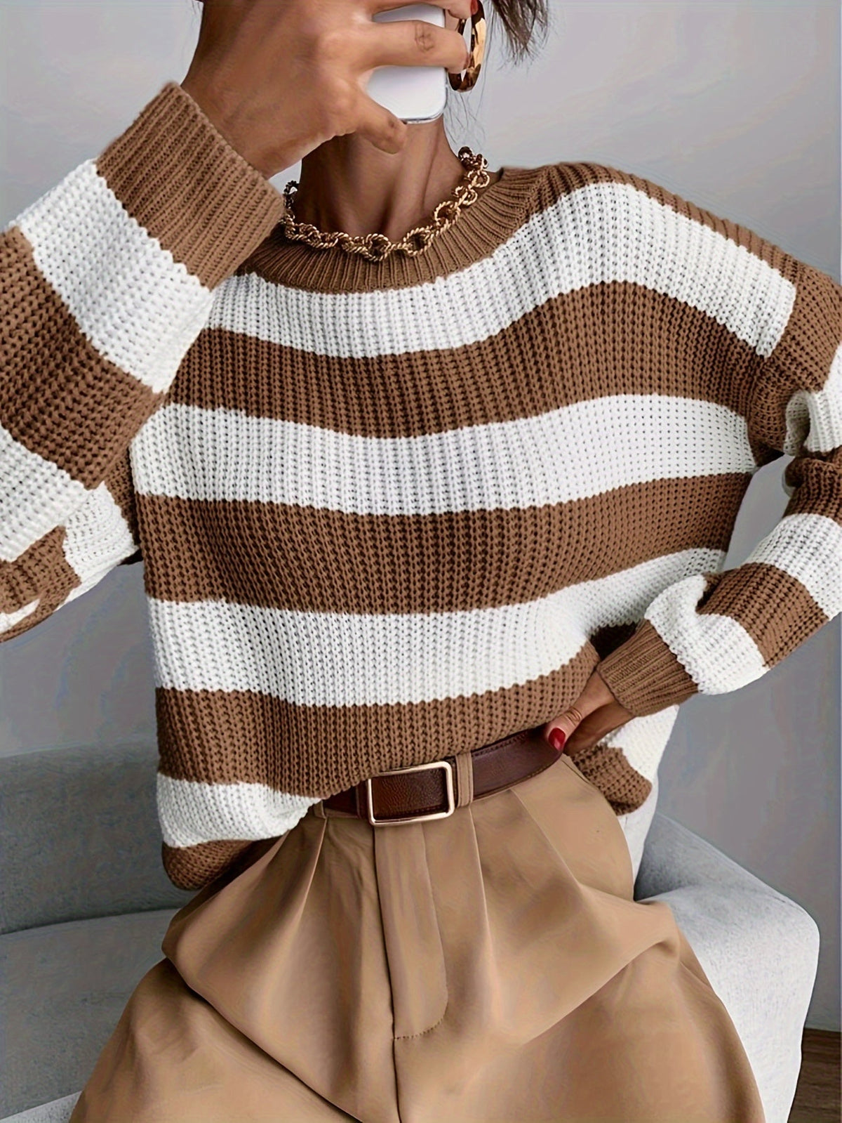 Esther | Women's Relaxed Striped Sweater
