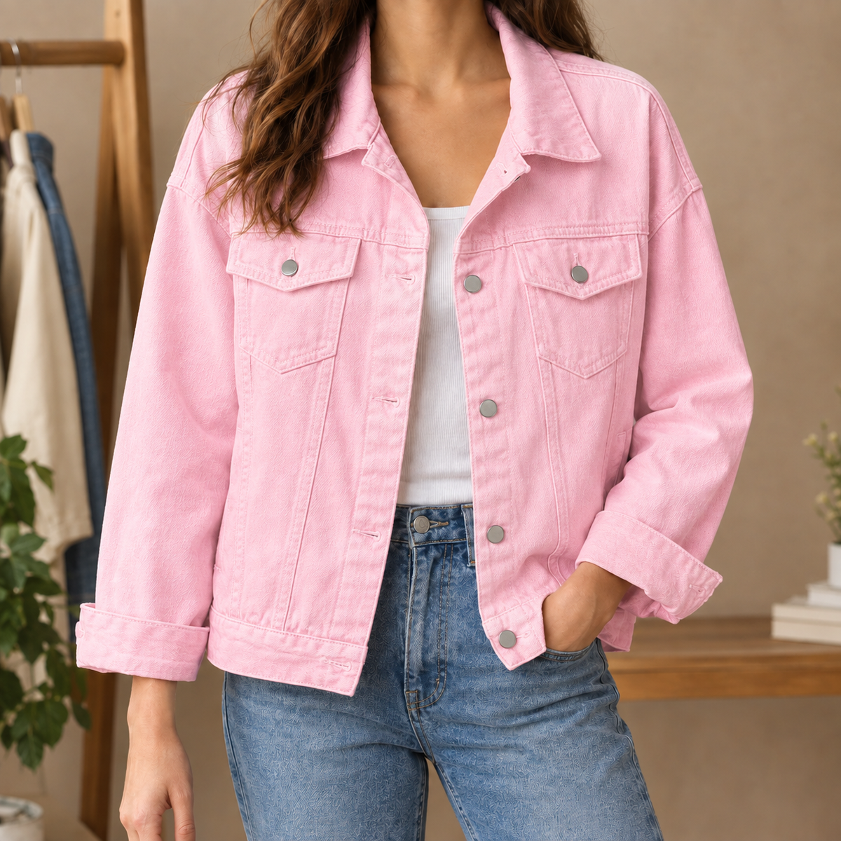 Beatrix-Iris | Women's Relaxed Wool-Blend Jacket