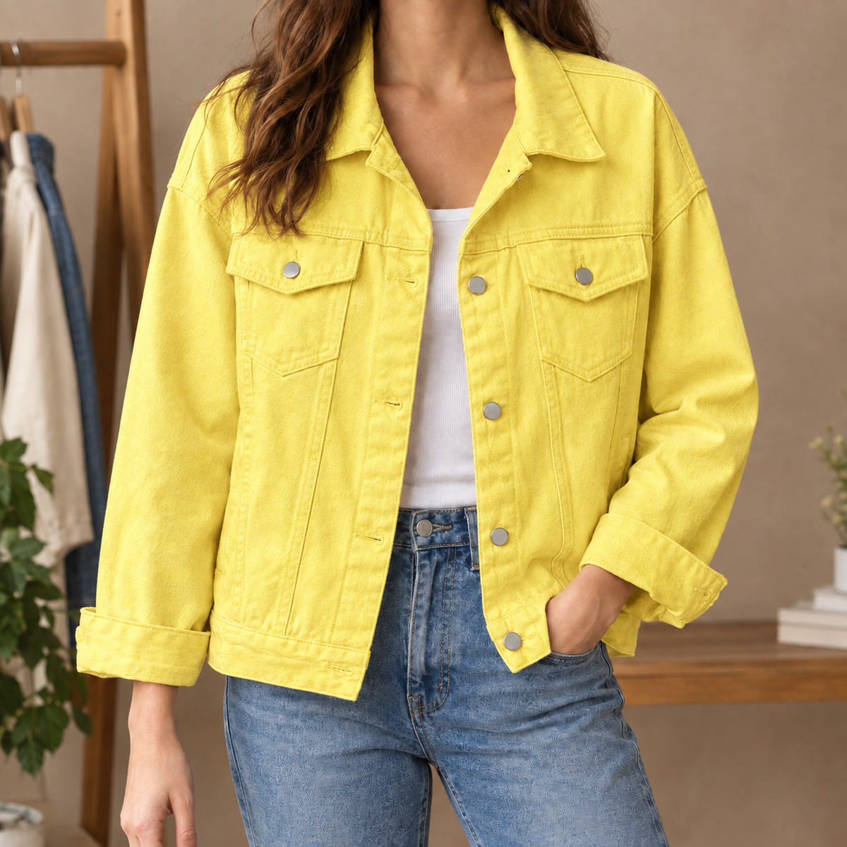 Beatrix-Iris | Women's Relaxed Wool-Blend Jacket