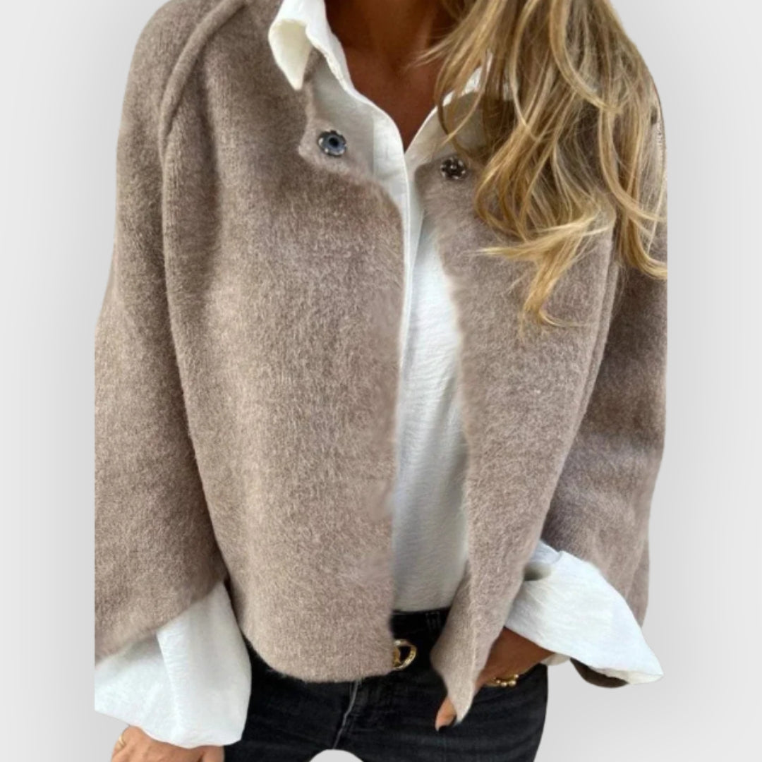 Valerie-Irene | Women's Round-Neck Trench Coat