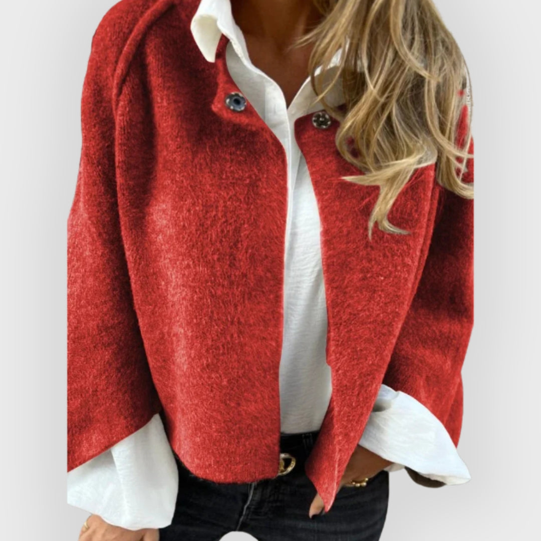 Valerie-Irene | Women's Round-Neck Trench Coat