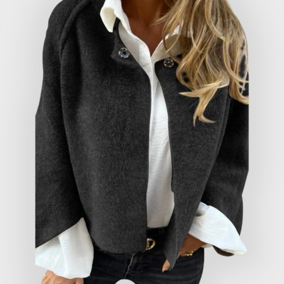 Valerie-Irene | Women's Round-Neck Trench Coat