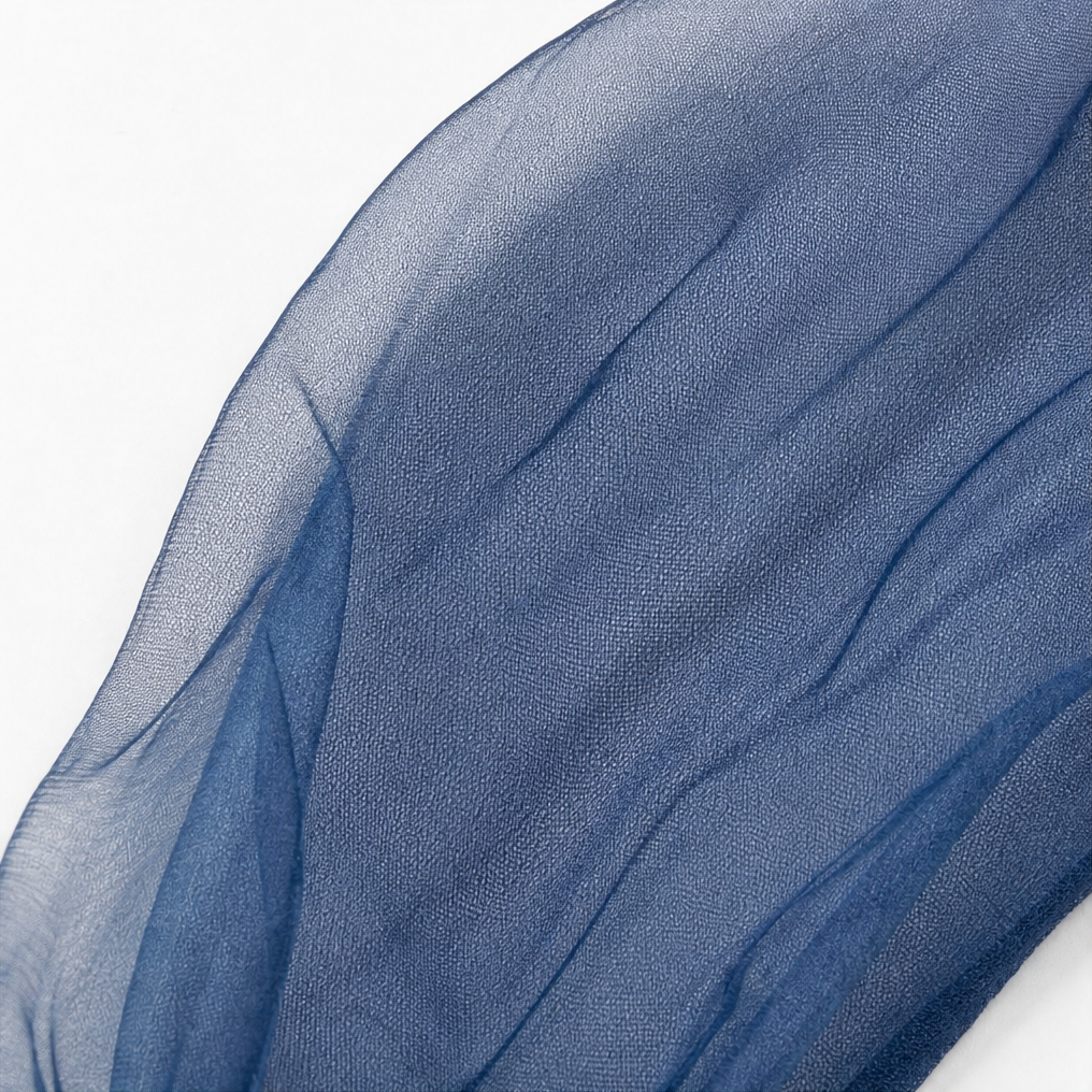 Rhea | Women's Sheer Puff Sleeve Denim Shirt Dress