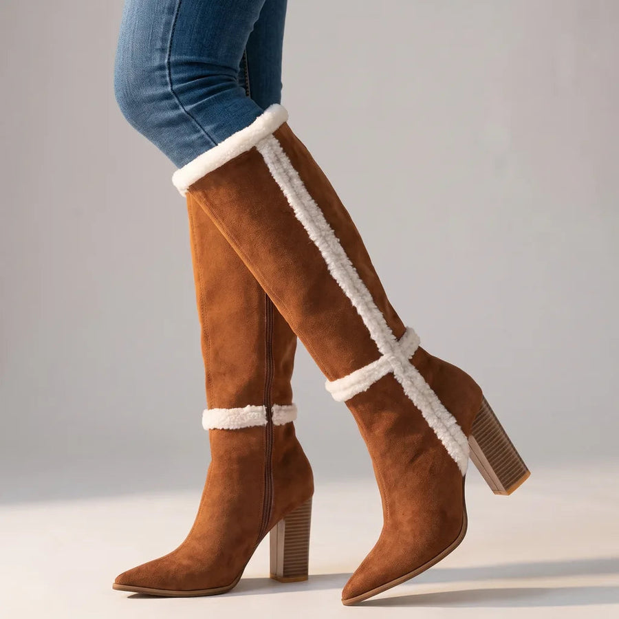Lorraine-Lydia | Women's Sherpa-Lined Knee High Boots