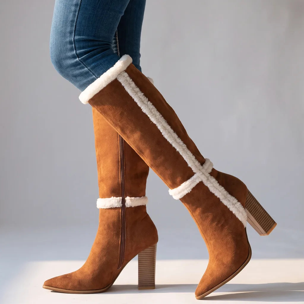 Lorraine-Lydia | Women's Sherpa-Lined Knee High Boots