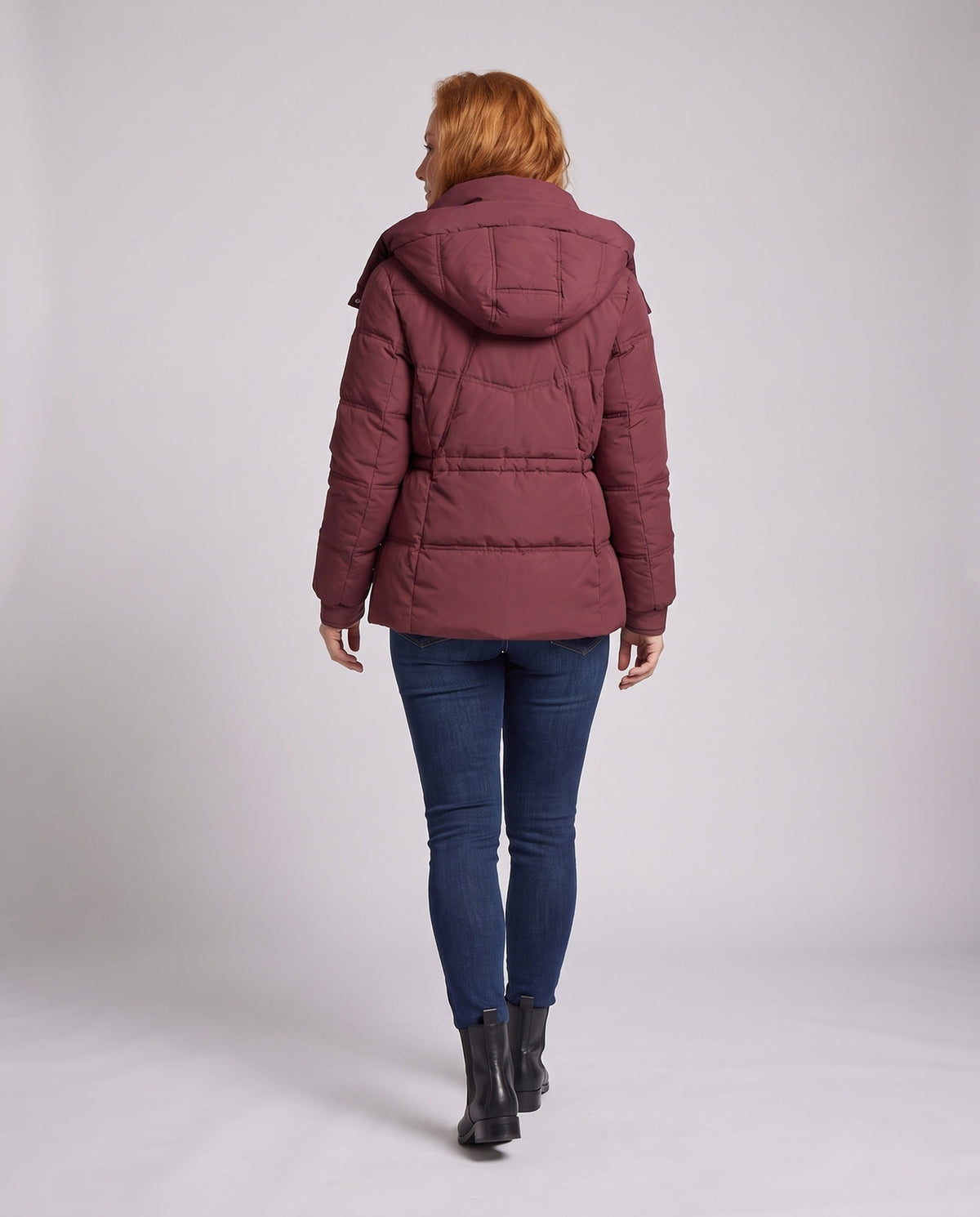 Estelle | Women's Short Puffer Coat with Removable Hood
