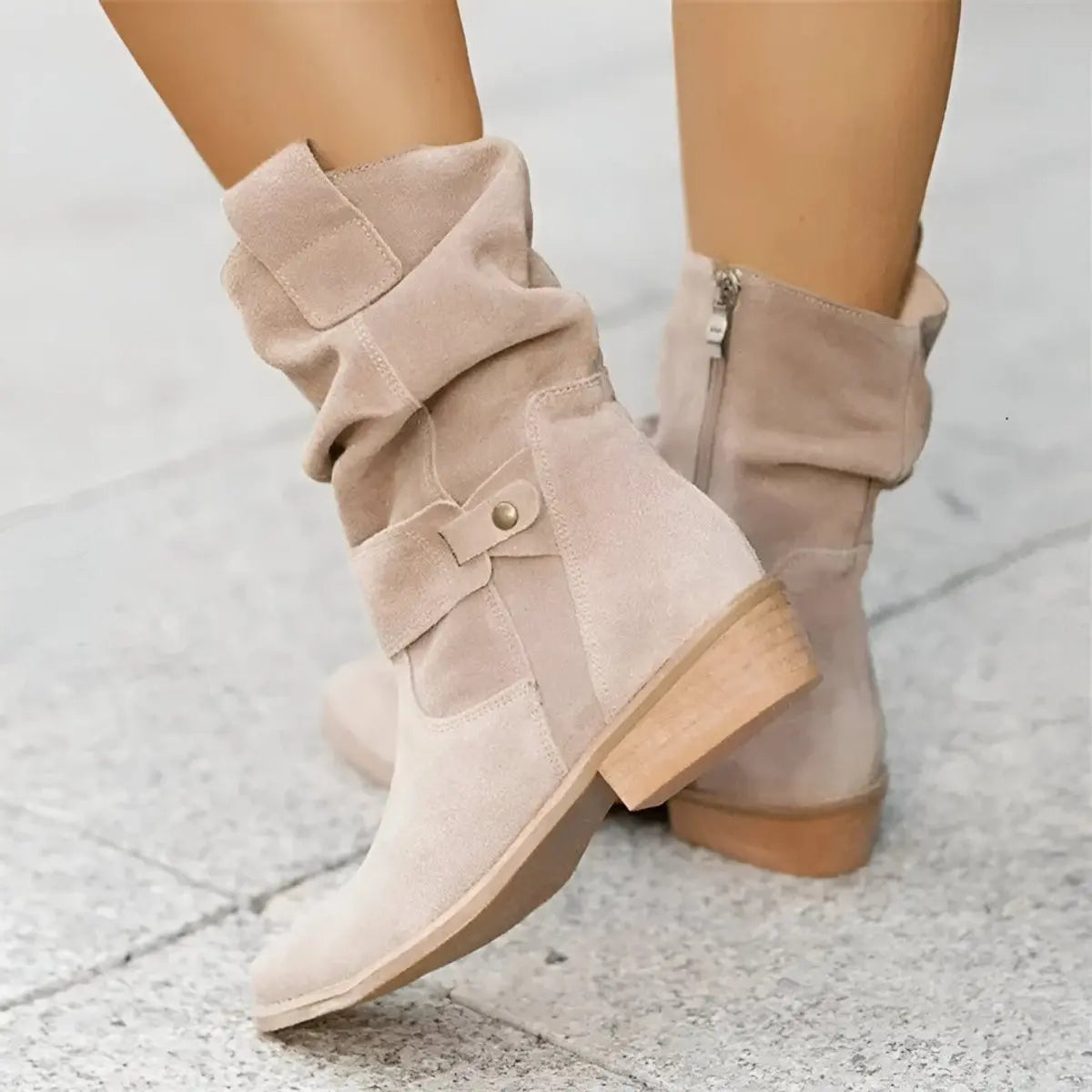 Teresa | Women's Slouchy Faux Suede Knee-High Boots