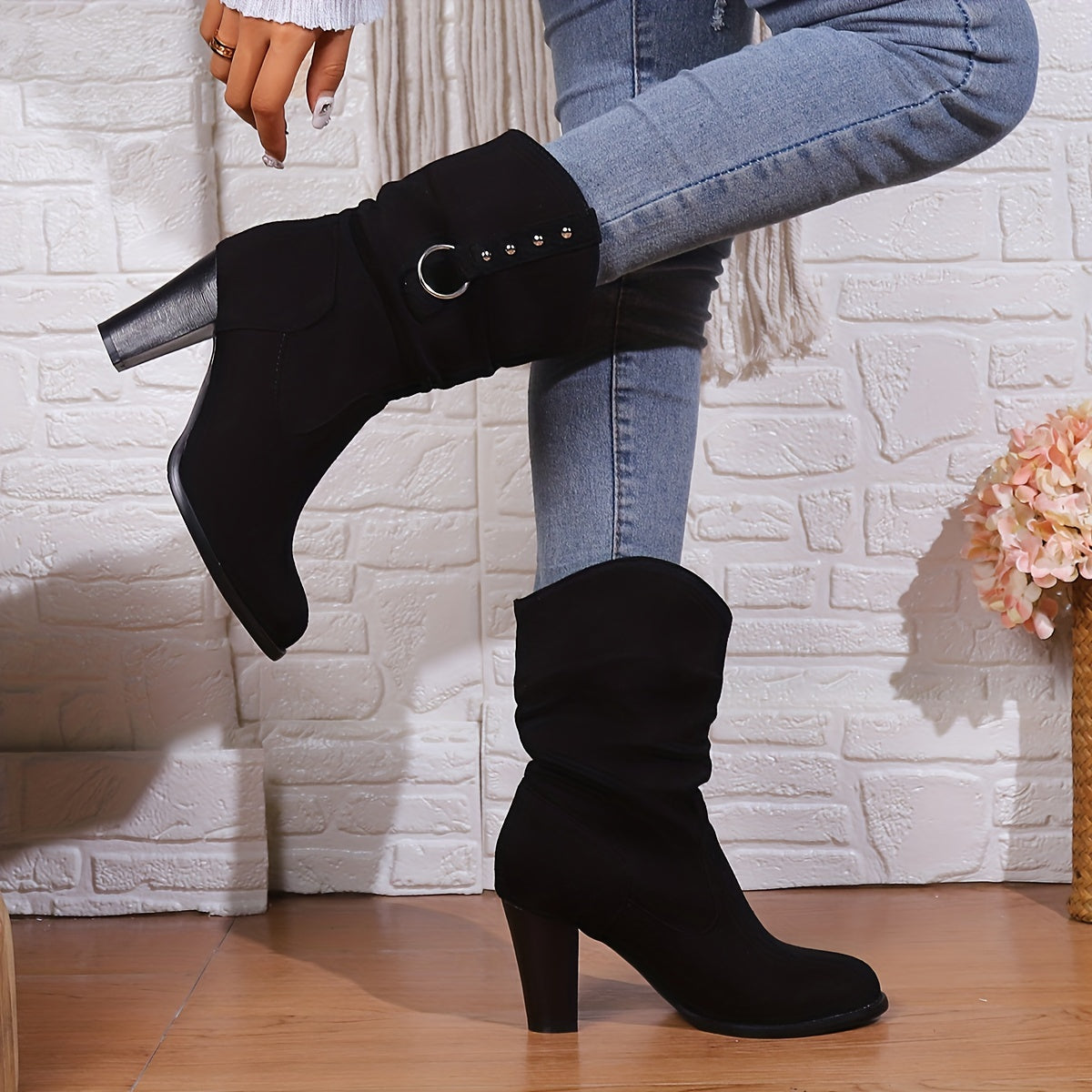 Lydia | Women's Slouchy Western Ankle Boots
