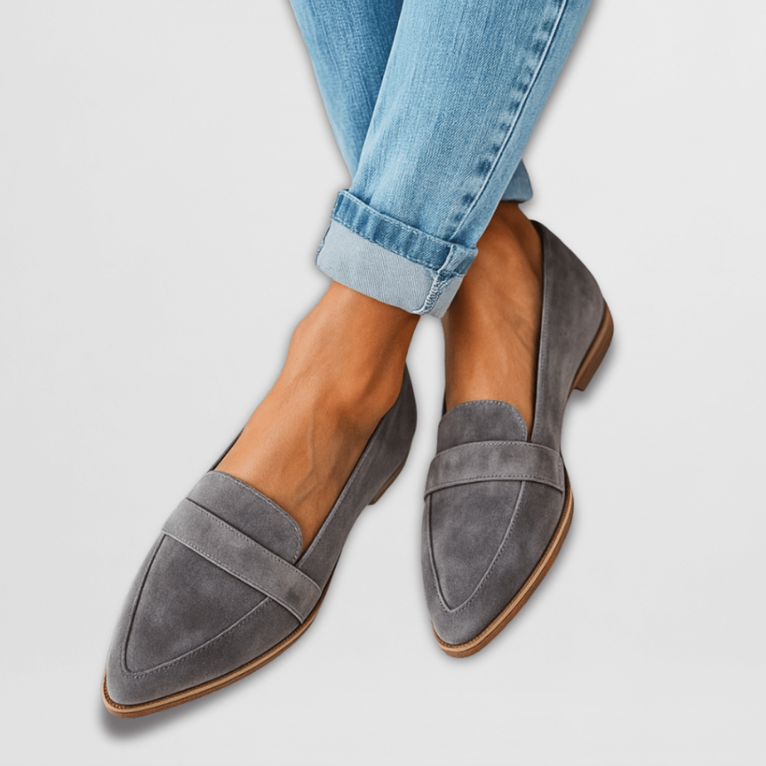 June | Women's Soft Suede-Look Slip-On Loafers