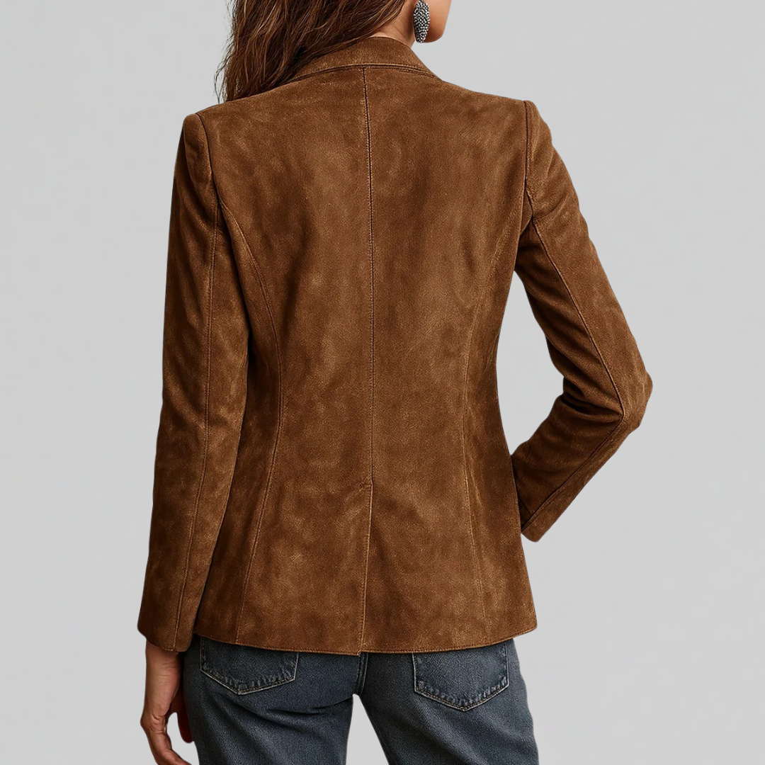 Lillian-Katharine | Women's Soft Suede-Touch Blazer