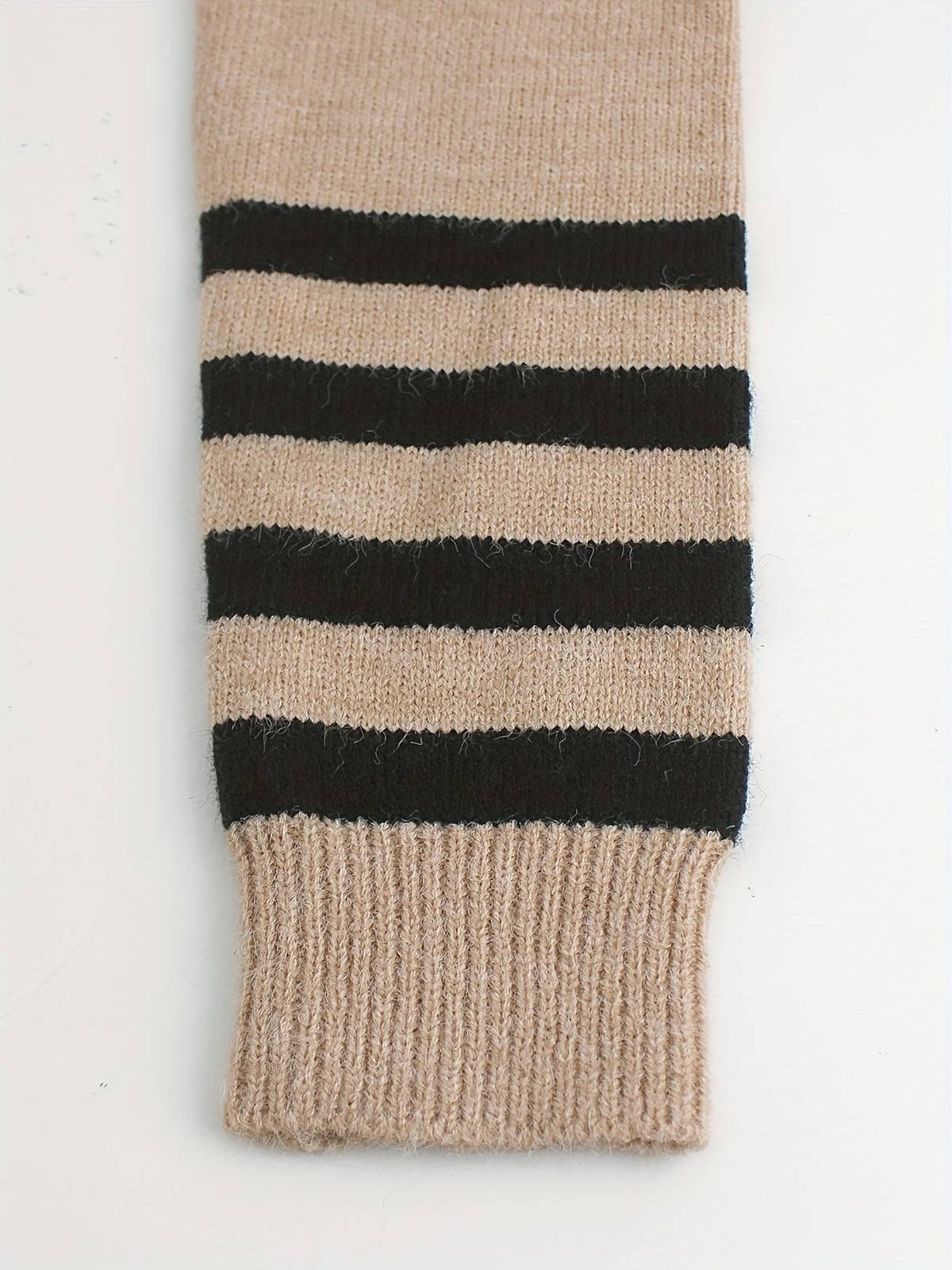 Gloria-Elsa | Women's Striped-Cuff Ribbed Knit Sweater
