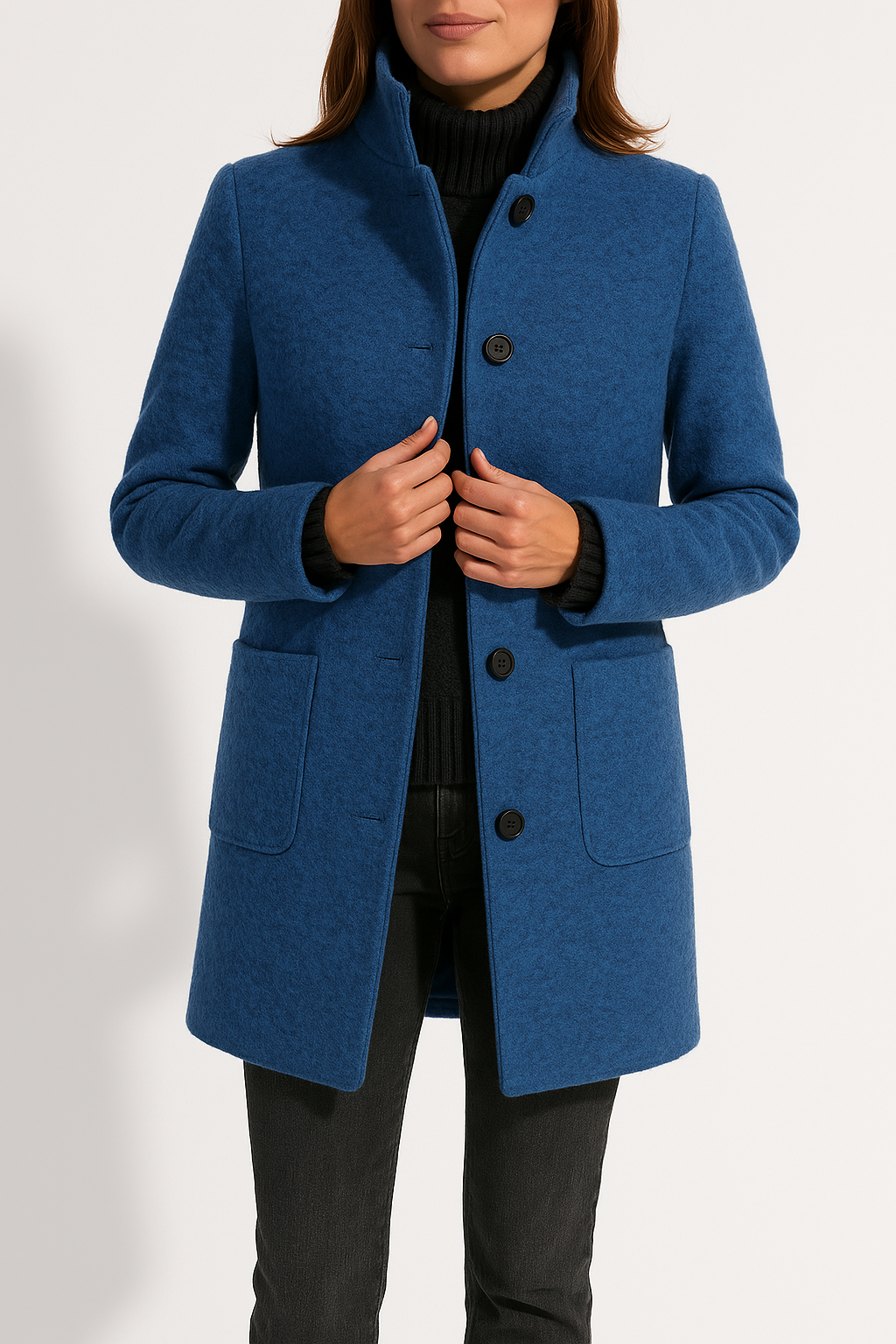 Vera-Joyce | Women's Tailored Wool-Blend Peacoat