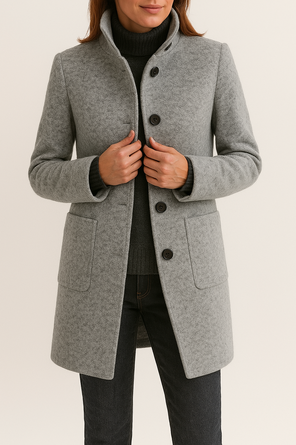 Vera-Joyce | Women's Tailored Wool-Blend Peacoat