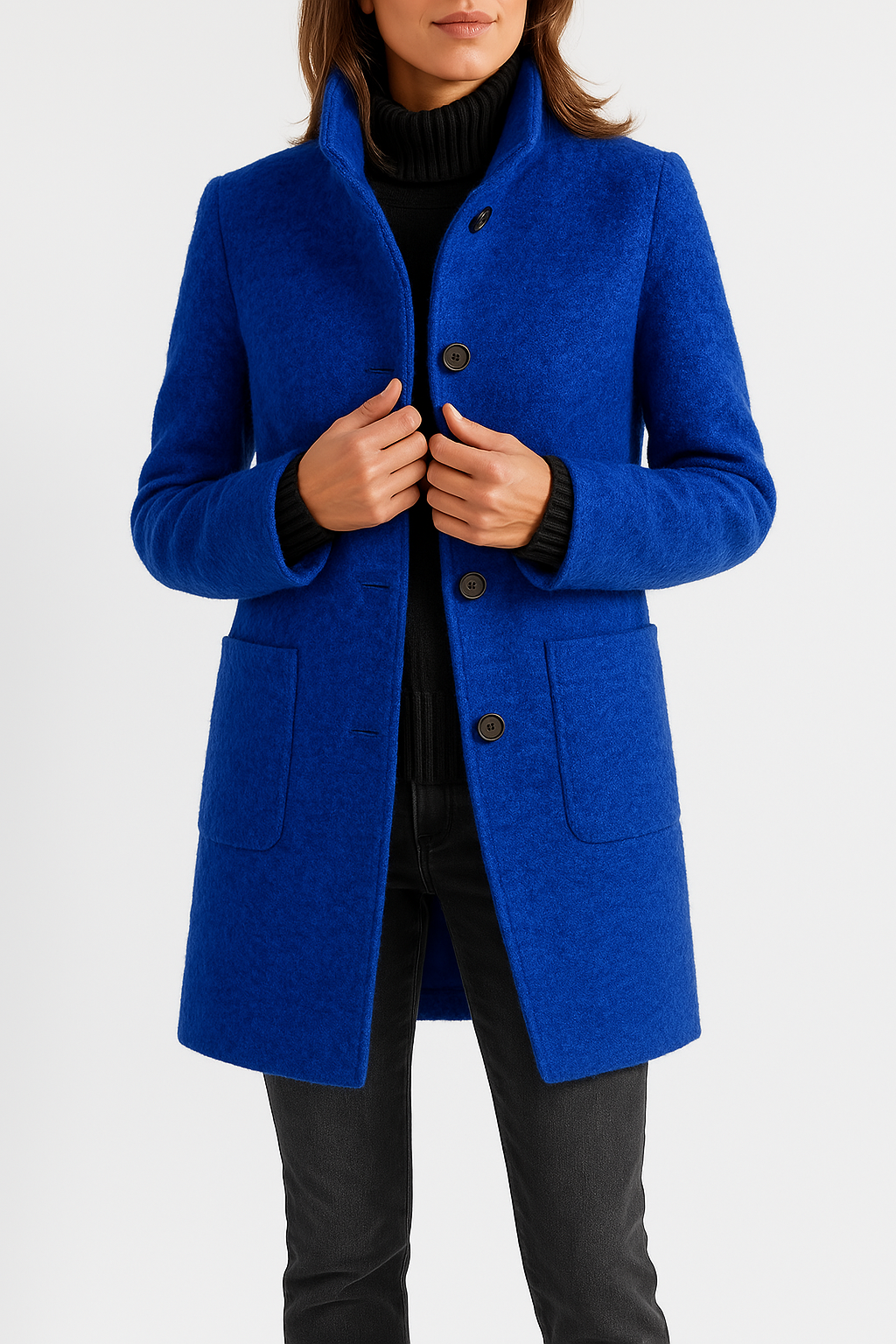 Vera-Joyce | Women's Tailored Wool-Blend Peacoat