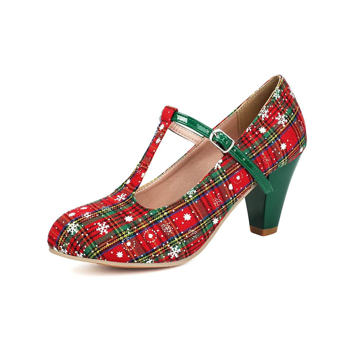 Georgia | Women's Tartan Plaid Mary Jane Heels