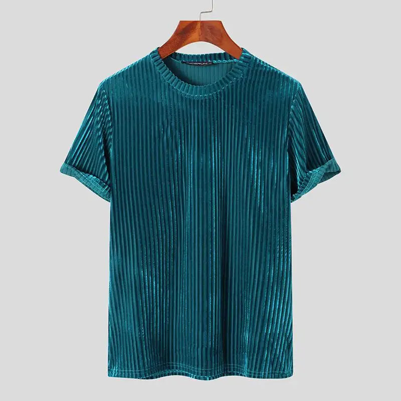 Miriam | Women's Textured Corduroy Short-Sleeve Top