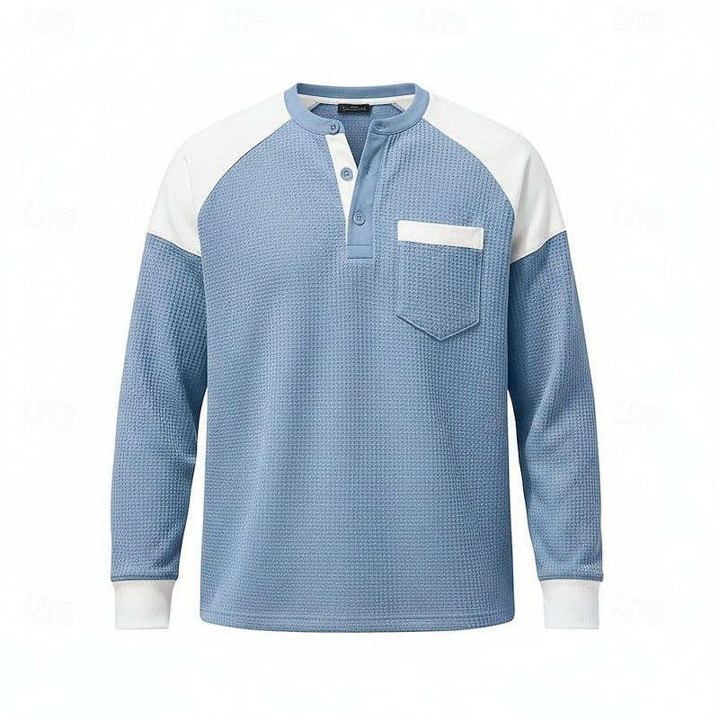 Regina-Ivy | Women's Textured Henley Shirt