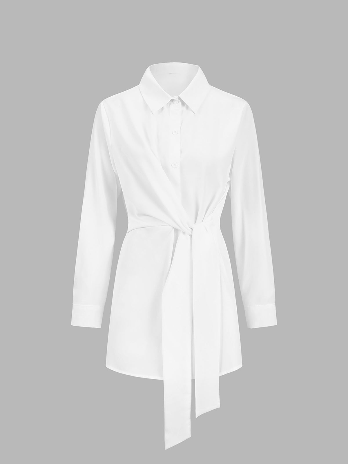 Adele-Agnes | Women's Tie-Front Wrap Blouse