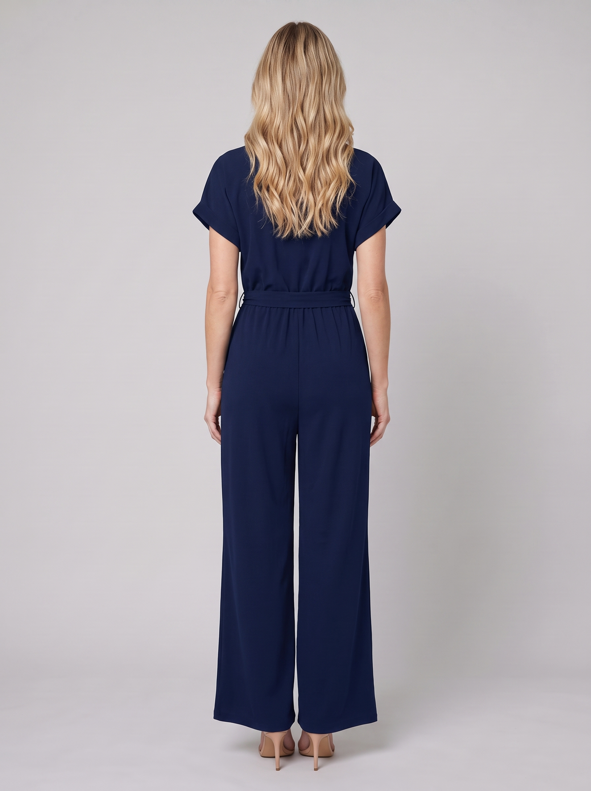 Nella | Women's Tie-Waist Wide-Leg Jumpsuit