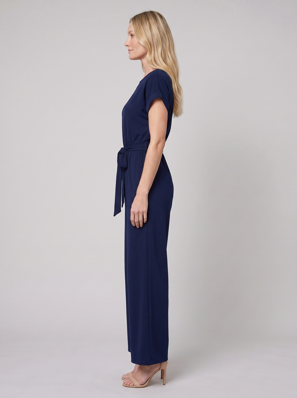 Nella | Women's Tie-Waist Wide-Leg Jumpsuit