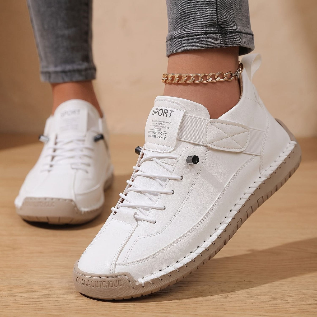 Ingrid-Opal | Women's Toggle-Closure Arch-Support Low-Top Sneakers