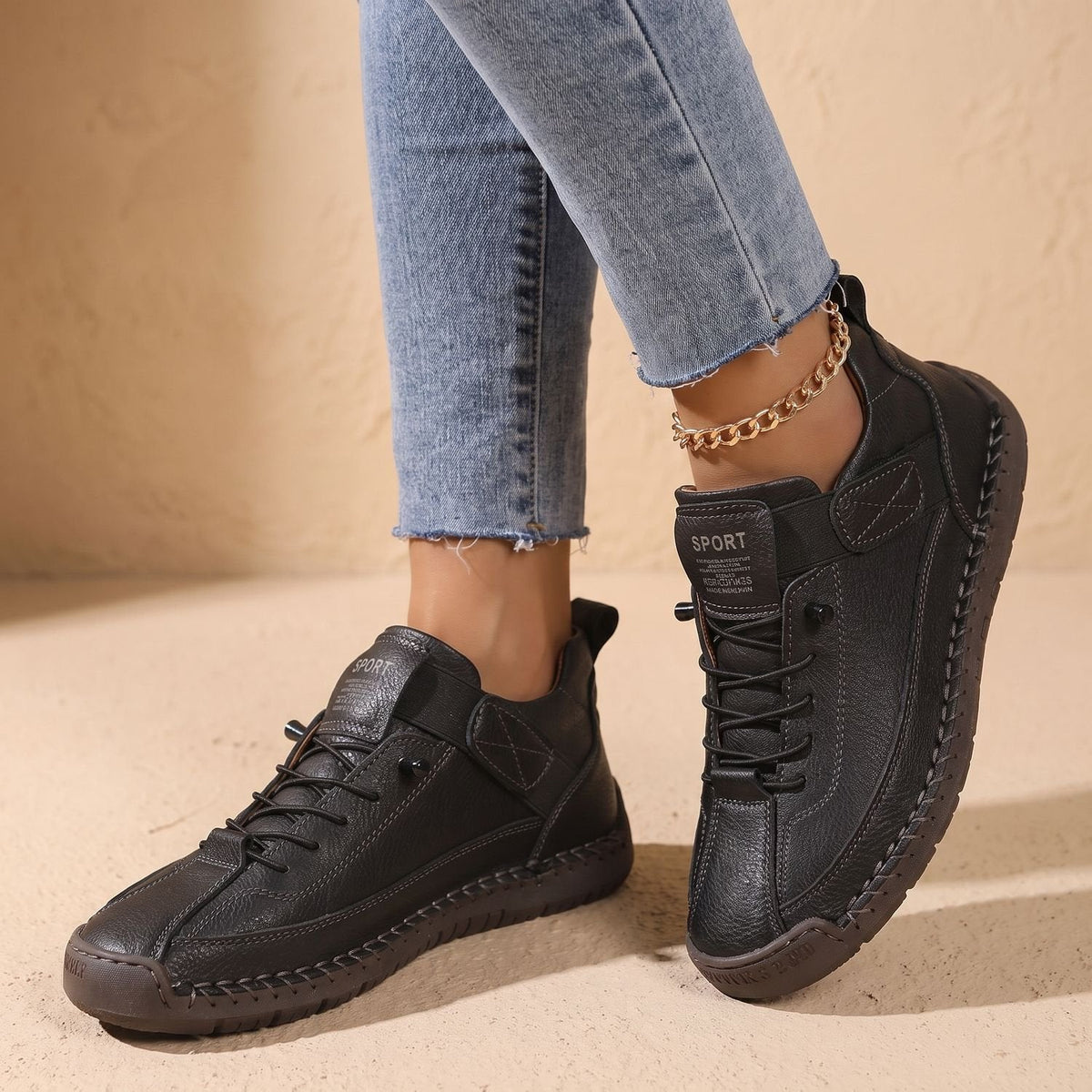 Ingrid-Opal | Women's Toggle-Closure Arch-Support Low-Top Sneakers