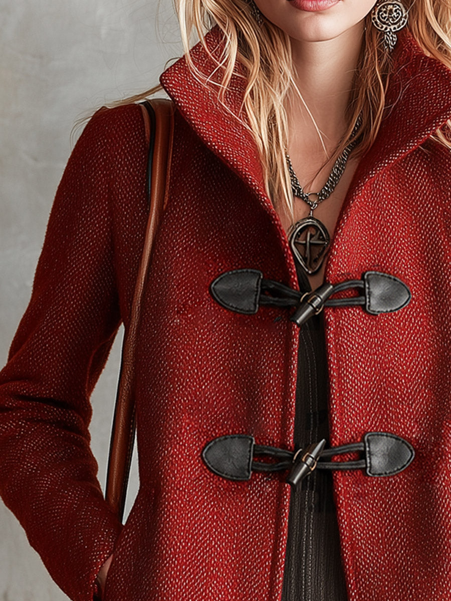 Ivy | Women's Toggle Trench Coat with Cropped Fit