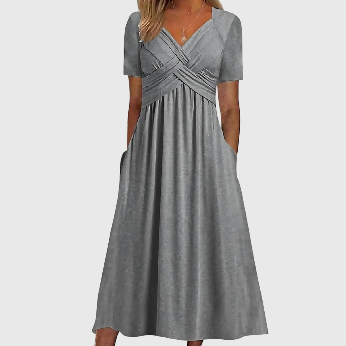 Simone | Women's Tummy-Control A-Line Midi Dress